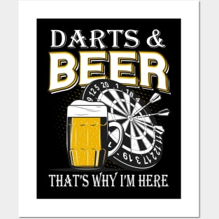 Darts and Beer Posters and Art